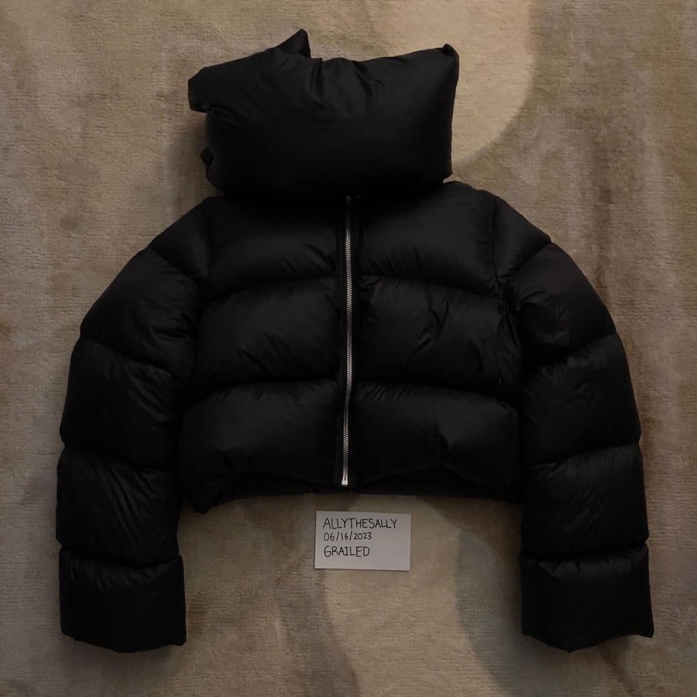 RICK OWENS SISYPHUS F/W CROPPED PUFFER JACKET